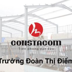Nâng tầng bằng tấm bê tông siêu nhẹ trường Đoàn Thị Điểm