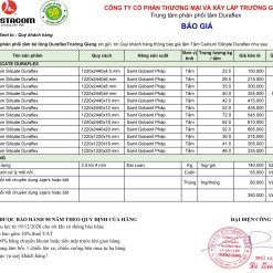 Báo giá tấm xi măng Cemboard 2022